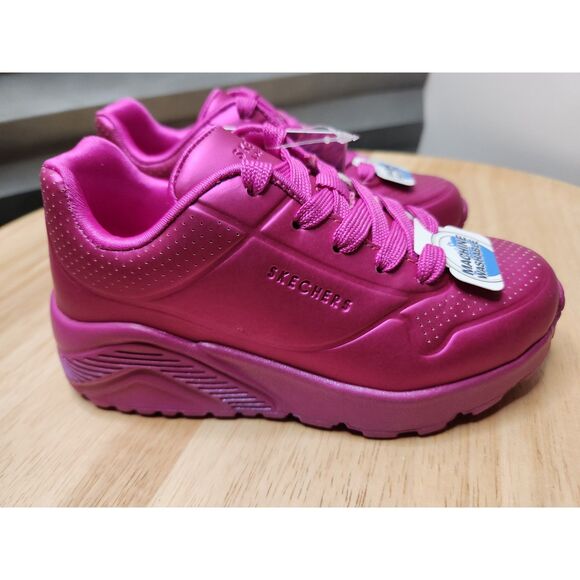 Skechers Street Uno Lite Jewel Mode Sneakers | Kids Size 11 Fuchsia - Picture 2 of 9